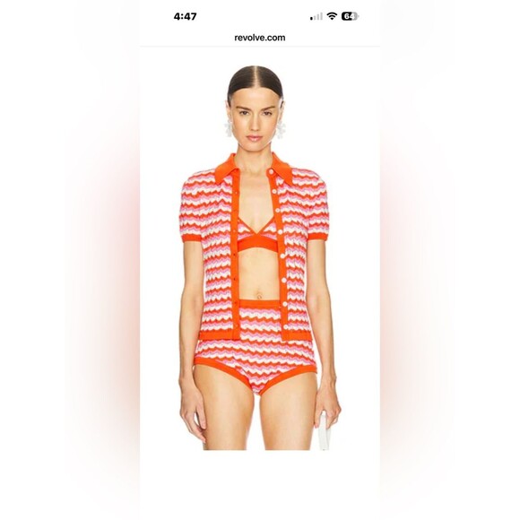 Ronny Kobo Collection Other - NWT Ronny Kobo Carnation Multi Tally’s Top & Palma Shorts Wave Knit Two-Piece XL